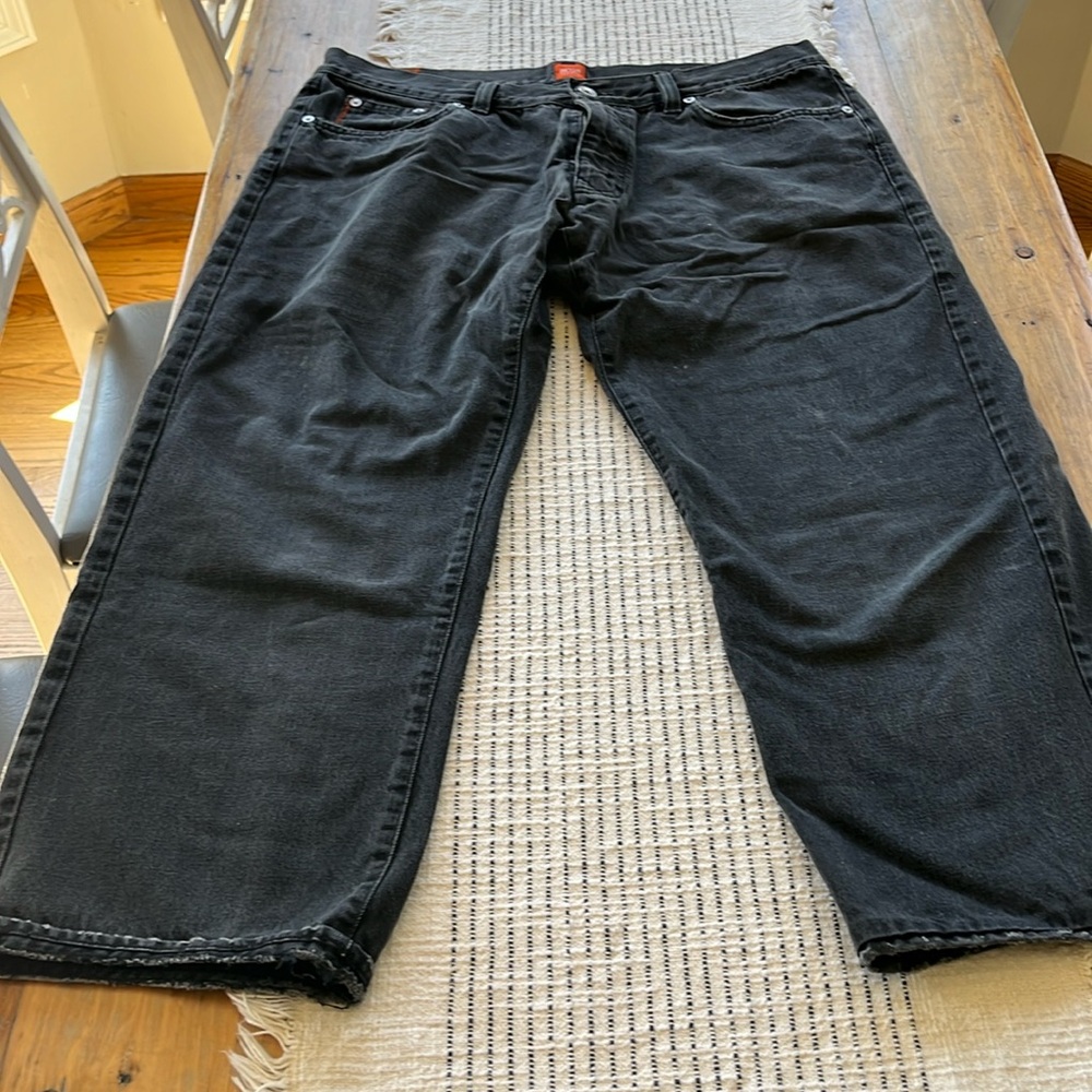 Vintage BOSS Hugo Boss HB 2 straight relaxed faded black jeans!